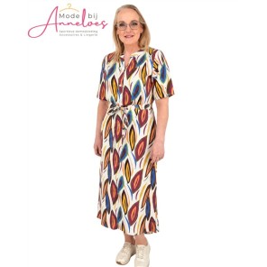 Fos Dames Jurk Lalia Colourful - 7847 - Plum Fos Dames Jurk Lalia Colourful - 7847 - Plum