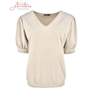 Fos Pullover Jody Uni Beige 7711 Fos Pullover Jody Uni Beige 7711