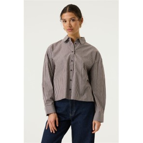 Garica Blouse T260232 streep en glitter Hazel ecru