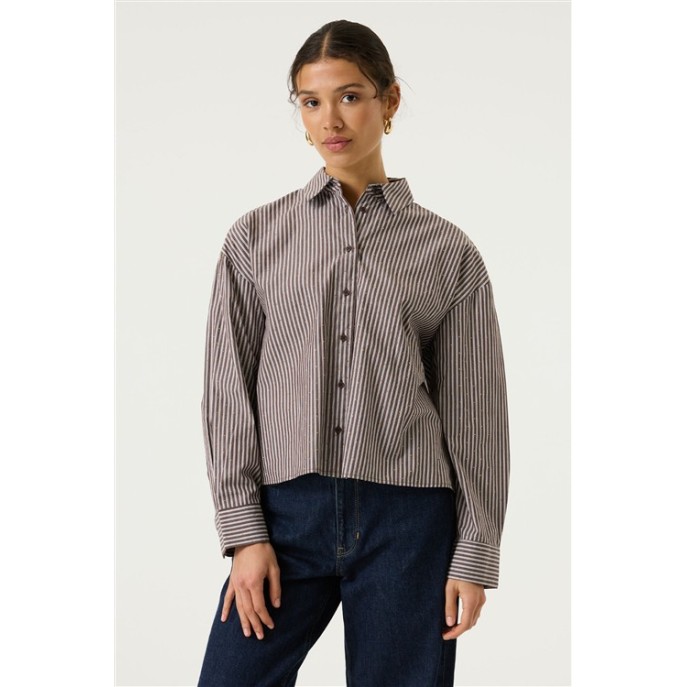 Garica Blouse T260232 streep en glitter Hazel ecru Garica Blouse T260232 streep en glitter Hazel ecru