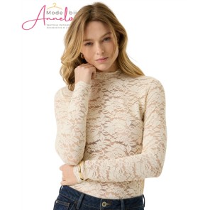 Garcia kanten top Z0075 Offwhite Garcia kanten top Z0075 Offwhite
