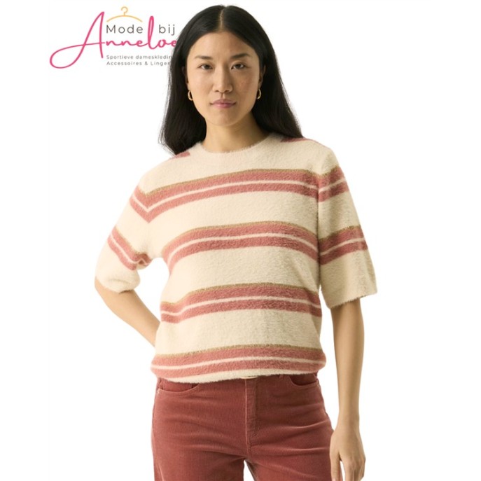 Garcia pullover harig T260245 Ecru Coral