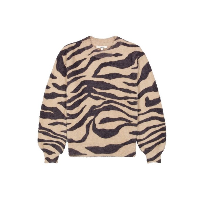 Garcia Pullover animal Antraciet zand Garcia Pullover animal Antraciet zand