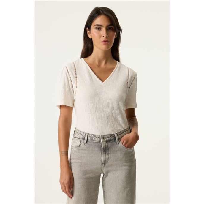 Garcia tshirt N260207 Ecru 