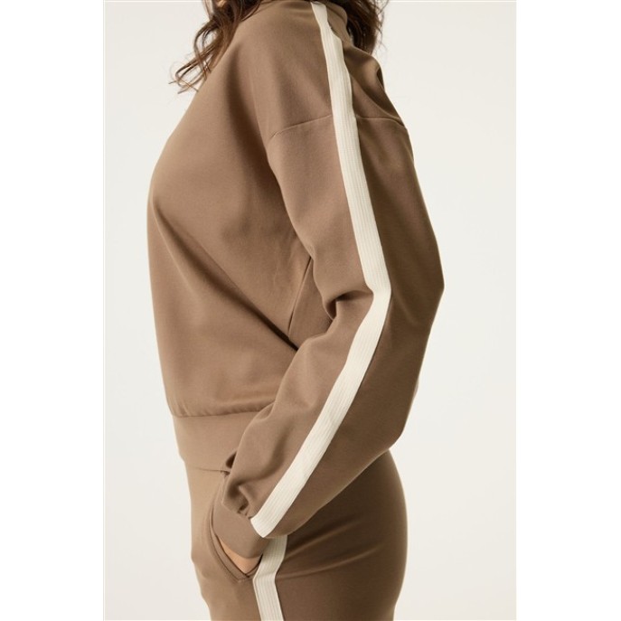 Garcia trui streep N260262 soft Taupe