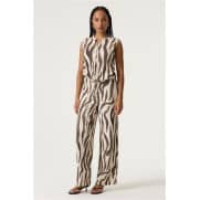 Z Garcia Broek Tijger print Q260110 Turteldove Bruin Z Garcia Broek Tijger print Q260110 Turteldove Bruin