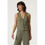 S Garcia Geknoopt Gilet R260290 Olive Breeze