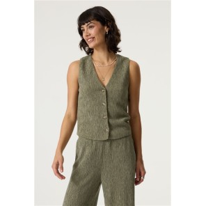 Garcia Geknoopt Gilet R260290 Olive Breeze Garcia Geknoopt Gilet R260290 Olive Breeze