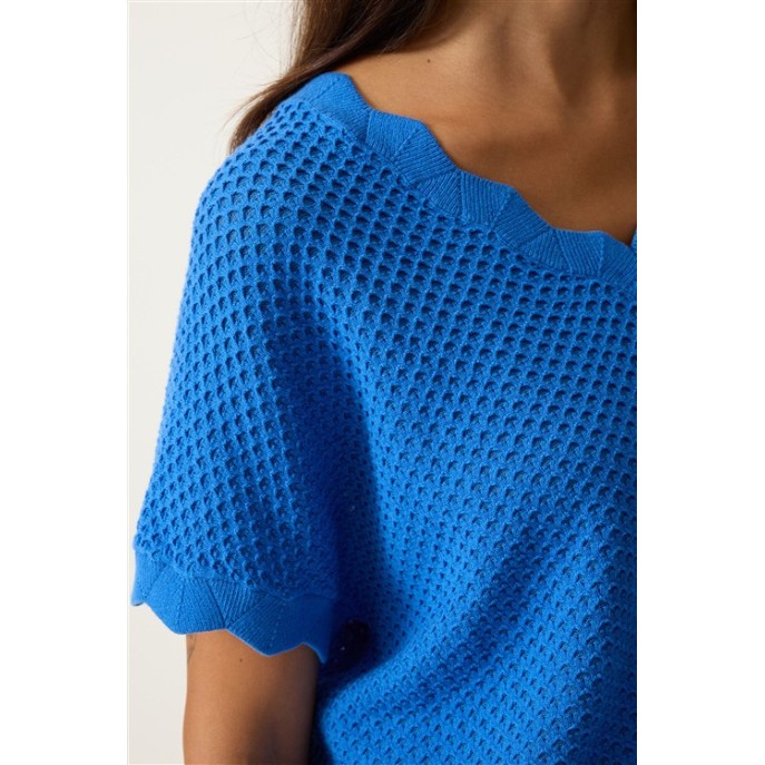 Garcia truitje 260040 Ruffle mouw Cobalt