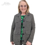 Blazer revers 4 klepjes - Zwart wit