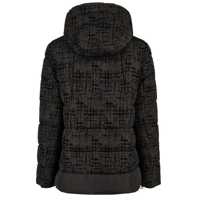 Barbara Lebek winterjas 30670052 print Zwart
