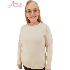 Barbara Lebek Pullover basic Ecru
