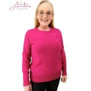 Barbara Lebek Pullover basic Fuchsia Barbara Lebek Pullover basic Fuchsia
