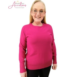 Barbara Lebek Pullover basic Fuchsia