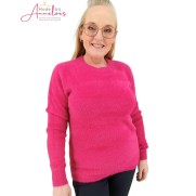 Barbara Lebek trui harig Fuchsia