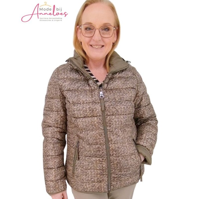 Barbara Lebek winterjas omkeerbaar 311800552 bruin