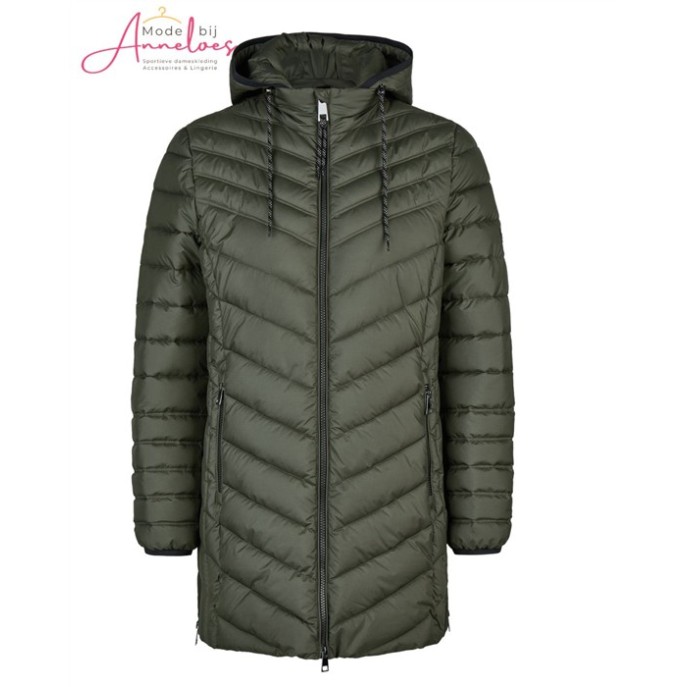 Barbara Lebek winterjas 10890062 - Khaki groen 