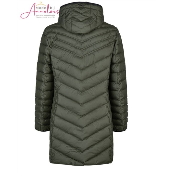 Barbara Lebek winterjas 10890062 - Khaki groen 