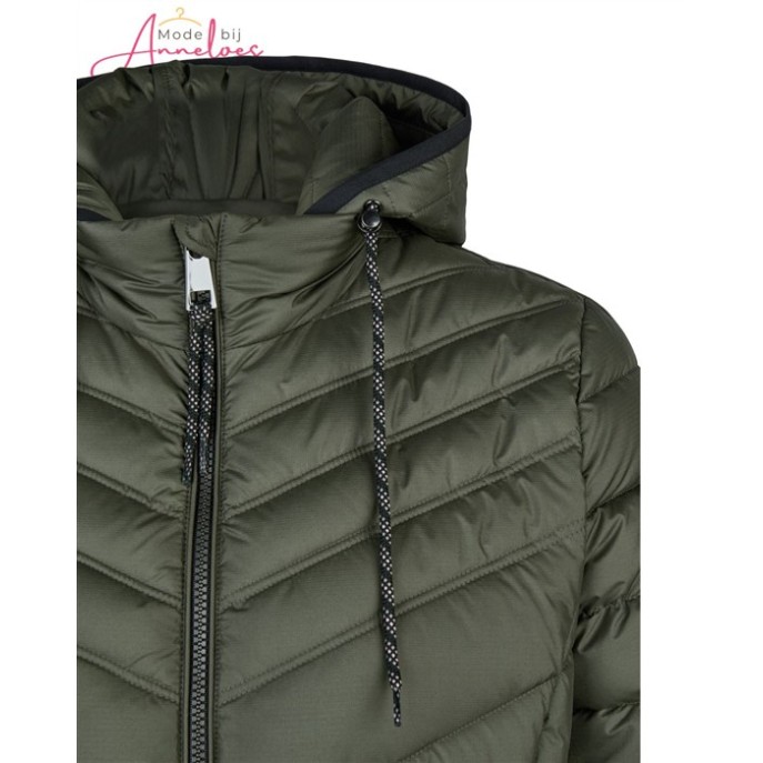 Barbara Lebek winterjas 10890062 - Khaki groen 