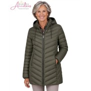 Barbara Lebek winterjas 10890062 - Khaki groen 