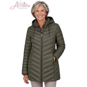 Barbara Lebek winterjas 10890062 - Khaki groen Barbara Lebek winterjas 10890062 - Khaki groen
