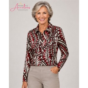 Barbara Lebek blouse 15892062 Bordeaux print