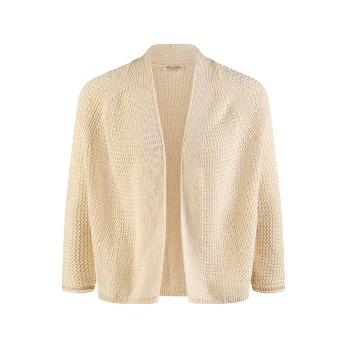 Z Barbara Lebek los vallend vest roomkleur