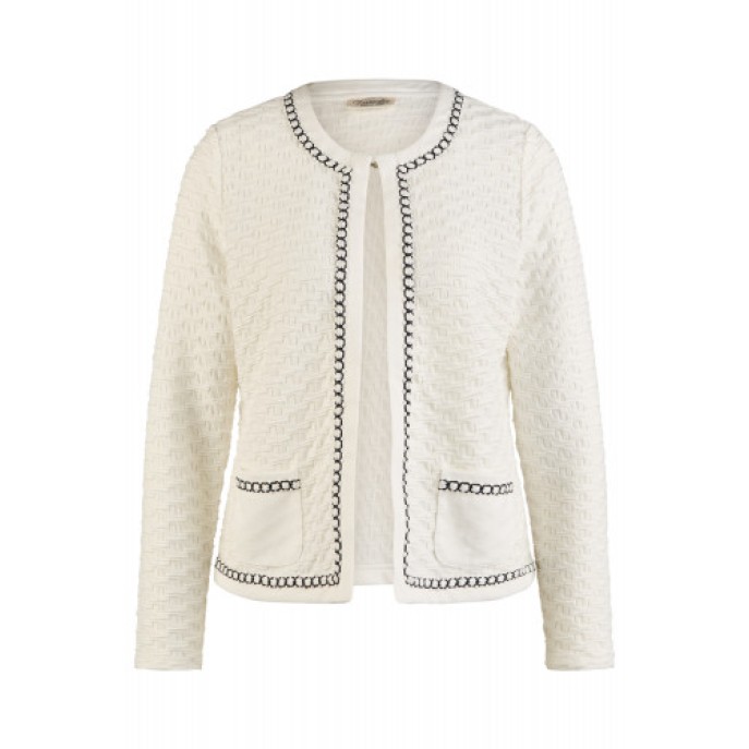 S Barbara Lebek vest jasje relief Offwhite