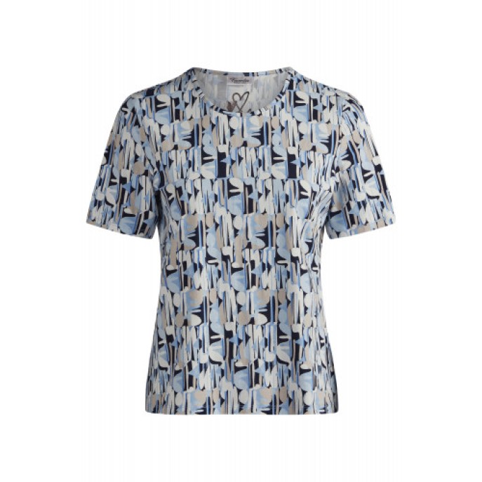 Z Barbara Lebek shirt bleu print