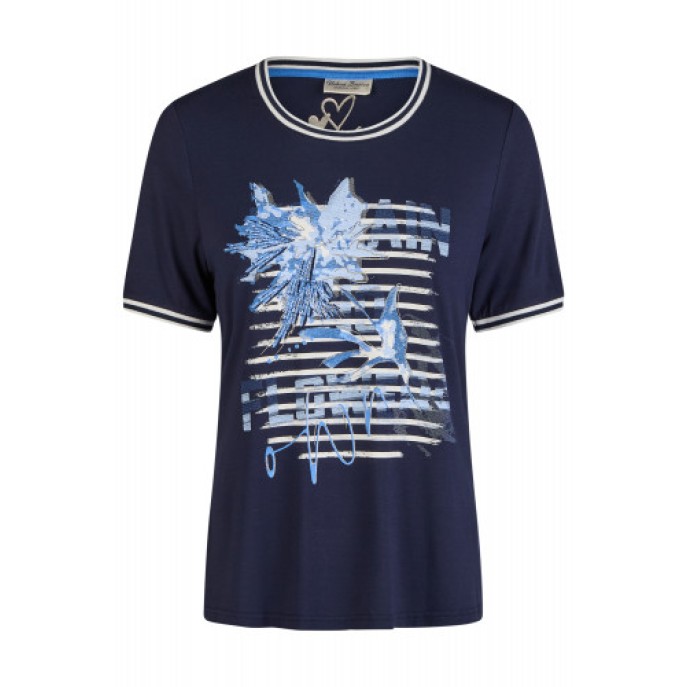 Z Barbara Lebek shirt opdruk Marine