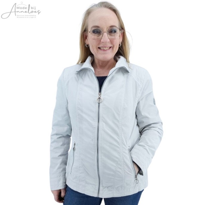Barbara Lebek zomerjas streepjes licht grijs