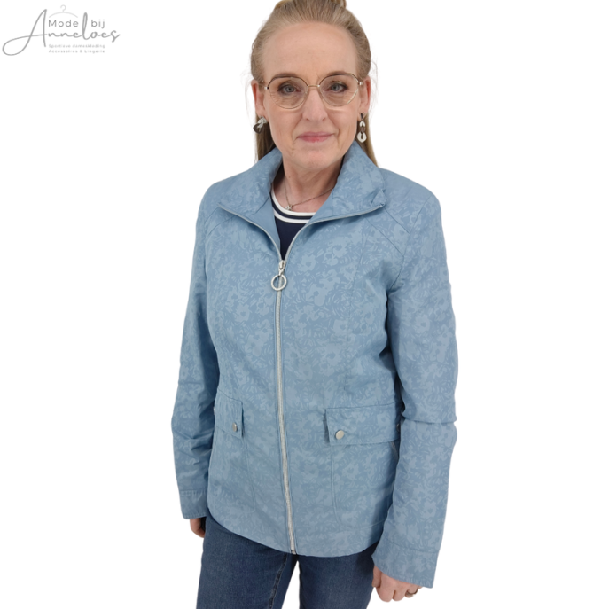 Barbara Lebek zomerjas print blauw