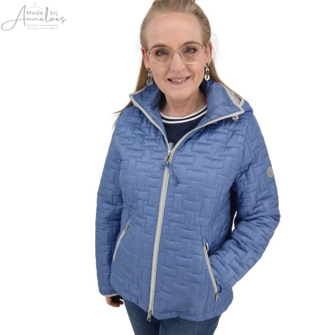Barbara Lebek stepp tussenjas Blauw