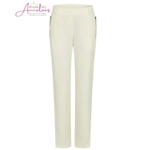 Barbara Lebek broek 5779 ritsen roomkleur