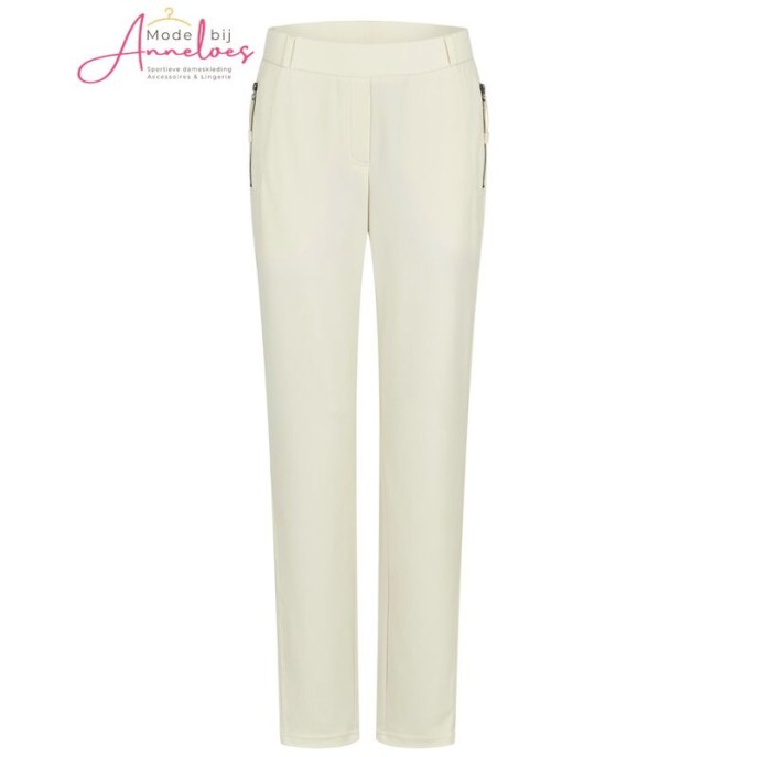 Barbara Lebek broek 5779 ritsen roomkleur