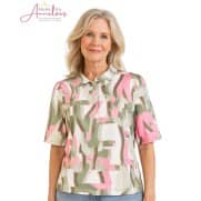 Barbara Lebek polo shirt 6203 Army roze Barbara Lebek polo shirt 6203 Army roze