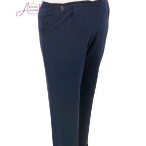 Barbara Lebek broek 55820062 punta knopen Marine Barbara Lebek broek 55820062 punta knopen Marine