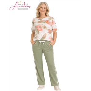 Barbara Lebek broek groen 57300062