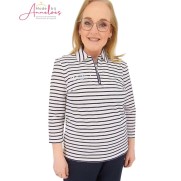 Barbara Lebek Polo shirt 60540062 Marine ecru Barbara Lebek Polo shirt 60540062 Marine ecru