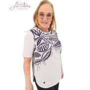 Z Barbara Lebek blouse shirt 55650062 Ecru Marine Z Barbara Lebek blouse shirt 55650062 Ecru Marine