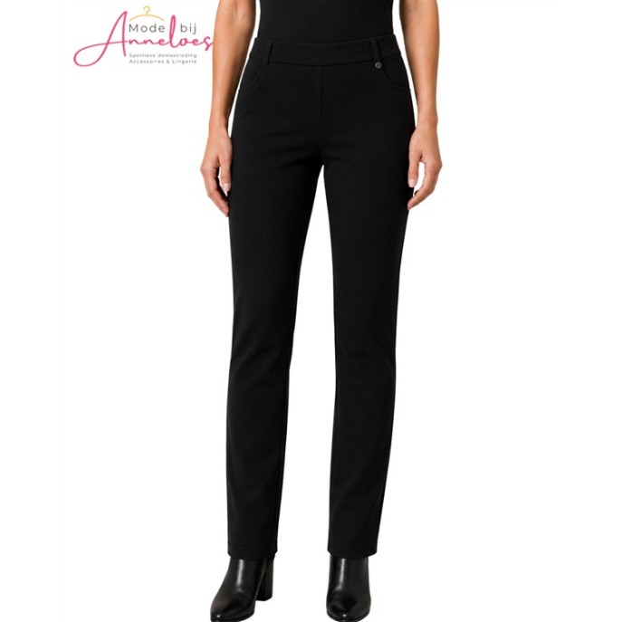 Leona per Donna Broek Doris 1304 punta K-lengte Zwart