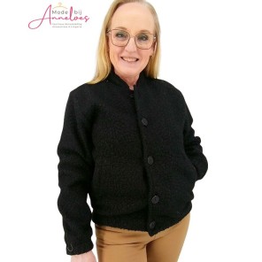 Leona per Donna Jasje uni teddy Zwart