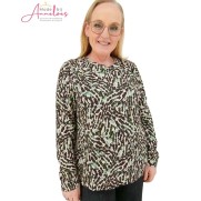 Leona per Donna truitje 3706 Jade print