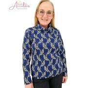 Leona per Donna Pullover 3710 col Kobalt print