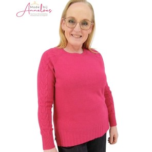 Leona per Donna Pullover uni Cyclaam