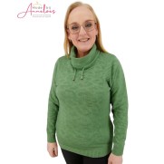 Leona per Donne Pullover uni Jade