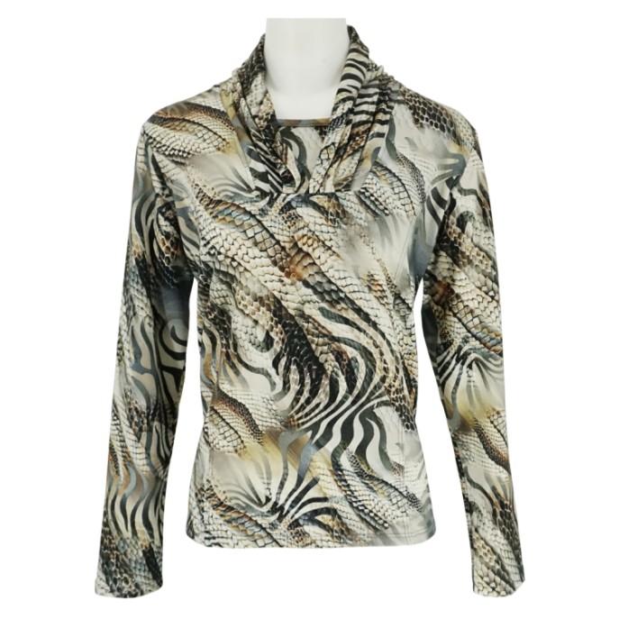 Leona T-shirt sweat print multicolor