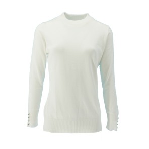 Leona Pullover Noa turtle uni Ecru