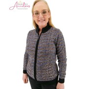 Leona Vest dessin rits Hazel blauw