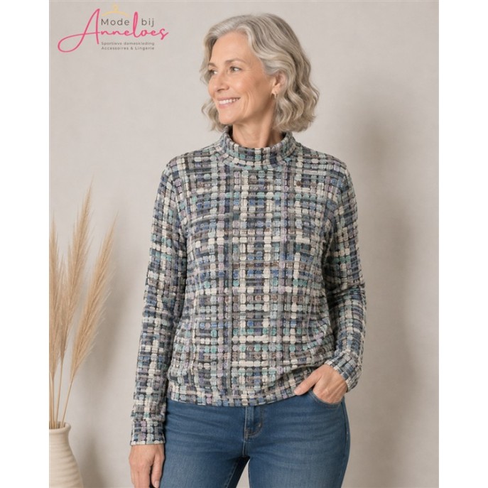 Leona per Donna sweater 2021 blokjes Multicolor